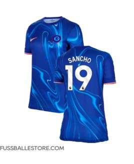 Günstige Chelsea Jadon Sancho #19 Heimtrikot Damen 2024-25 Kurzarm